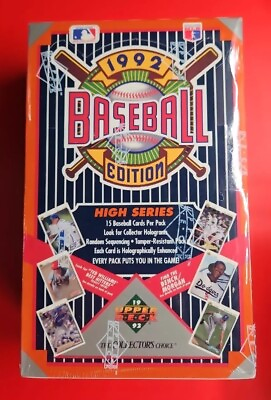 #ad 1992 Upper Deck Baseball High Series Factory Sealed Box $34.99