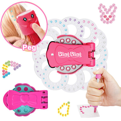 #ad Hair Gems Bling Set Toy Makeup Play Glass Crystal Rhinestone Decor Girls Gift US $13.49