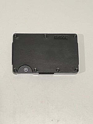 #ad The Ridge Black Leather RFID Men#x27;s Wallet Cash Strap OPEN BOX $49.95
