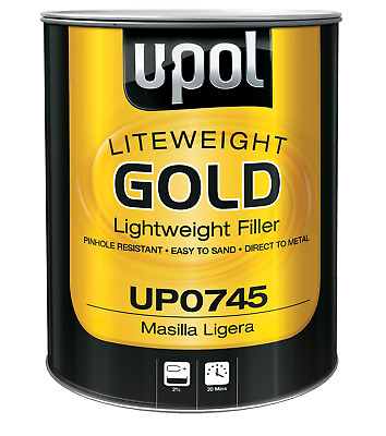 #ad Liteweight Gold Premium Grade Lightweight Body Filler Gold 6 lbs. UPL UP0745 $48.02