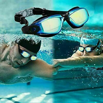 #ad Swimming Goggles Mirror Clear Anti UV Anti Fog Swim Glasses For Adult And Child $6.88