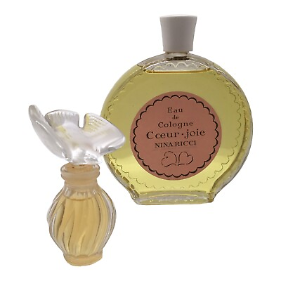 #ad Vintage Eau de Cologne Coeur Joie L#x27; Air Du Temps Lalique Satin Dove Perfume $189.00