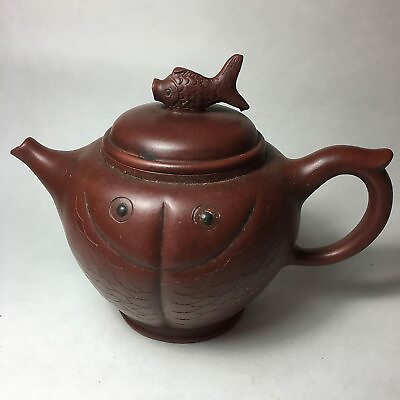 #ad Yixing Pottery Teapot. TE23 35 $32.00