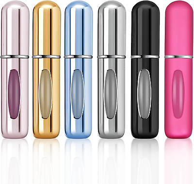 #ad 6PCS 5ml Travel Perfume Atomizer Refillable Mini Cologne Spray Bottle Empty new $11.32