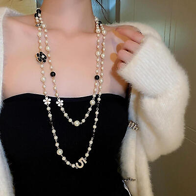 #ad Pearl Necklaces For Women Long Vintage Necklace Pearl Necklace Jewelry Party Gif $12.86