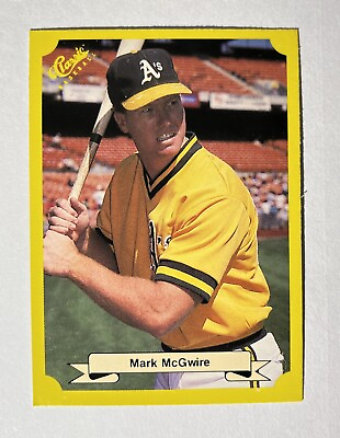 #ad 1985 Classic Yellow Mark McGwire #121 Athletics. 3N5 $5.25