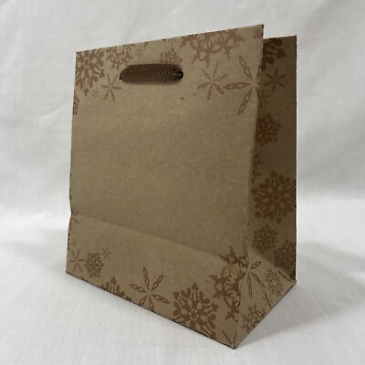 #ad 20PC Christmas Paper Gift Bags w Handles Gift Paper Favor 6”x3.5”x6.5” Recycled $12.00