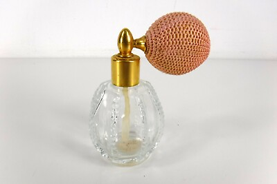 #ad #ad Vintage Clear Glass Ball Atomizer Perfume Bottle Round 3quot; $11.99