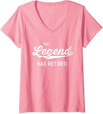 #ad #ad Funny Retirement Gifts Men Women The Legend Has Retir Ladies#x27; V Neck Tshirt $21.99