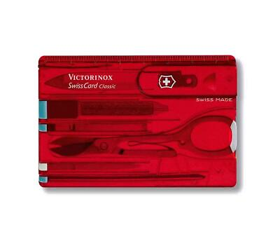 #ad Victorinox Swiss Army Swiss Card Translucent Ruby $30.89