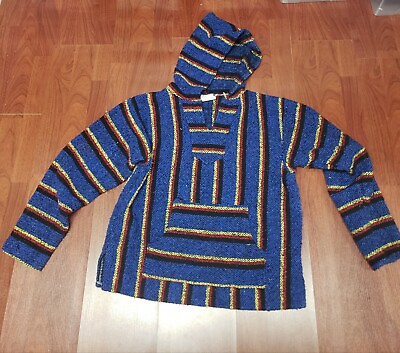 #ad SUNSPECS SIZE SMALL 100% ACRYLIC KNIT PULLOVER HOODIE SWEATHSIRT DRUG RUG $30.00