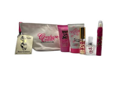 #ad #ad Juicy Couture Viva La Juicy 6 PC SET Shower Gel Lotion amp; EDP amp; Bag $34.99