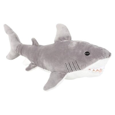 #ad New 14quot; GREAT WHITE SHARK PLUSH Stuffed Animal Plush Toy $9.95