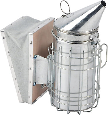 #ad Stainless Steel Bee Hive Smoker Large Beekeeping Supplies Tools w Heat Shield $25.99