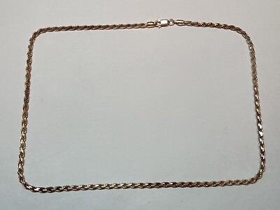 #ad 19” 925 Sterling Silver Necklace Chain 17.8 Grams $25.00