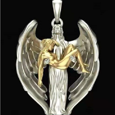 #ad ARCHANGEL ANGEL PROTECT SAVE pendant 20quot; 925 Sterling Silver Necklace men women $19.89