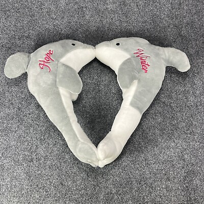 #ad Dolphin Tale 2 Plush Winter amp; Hope Realistic Stuffed Animal Magnetic Kiss Heart $24.96