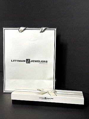 #ad Jewelers 10” Gift Bag amp; 1 Sheet Of Jewelers Tissue Paper With a Bracelet Box NEW $19.00