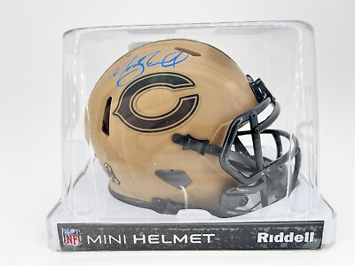 #ad Noah Sewell Autographed Chicago Bears Salute to Service Mini Helmet Fanatics $99.00