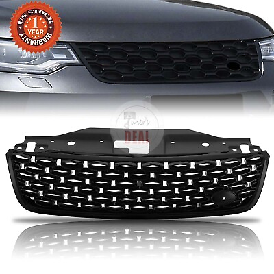 #ad For 2017 2020 Land Rover Discovery 5 Black Front Bumper Hood Grill Mesh Grille $125.11
