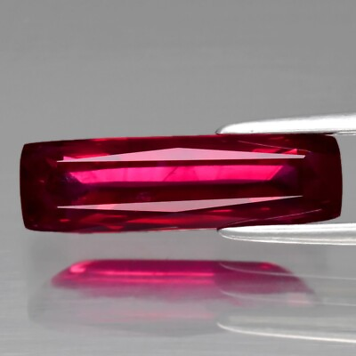 #ad 3.01ct 15.4x4.5mm Antique Cut Natural Pinkish Red Ruby Mozambique Gemstone $7324.82