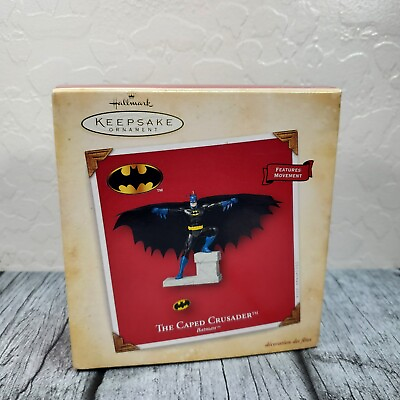 #ad Hallmark Keepsake DC Comics Batman Christmas Ornament 4quot; Figure New Open Box $19.99