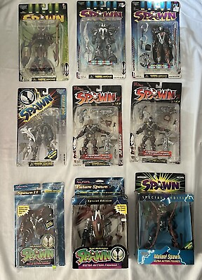 #ad SUPER RARE Spawn Lot 9 All “The Spawn” Action Figures Variants Ltd Ed’s Unopened $299.99