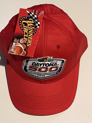 #ad NEW NASCAR DAYTONA 500 RED CAP HAT Winners Circle SNAPBACK 2009 Racing $12.74