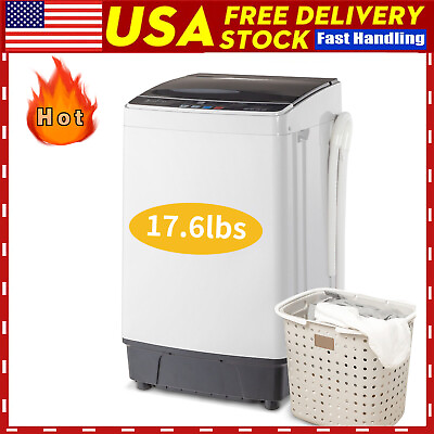 #ad #ad Portable Washing Machine 17.6lb Capacity Full Automatic Compact Laundry Washer $168.54