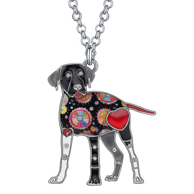 #ad Enamel Alloy Adorable Labrador Dog Necklace Pets Pendant Charms Jewelry Gifts $7.99