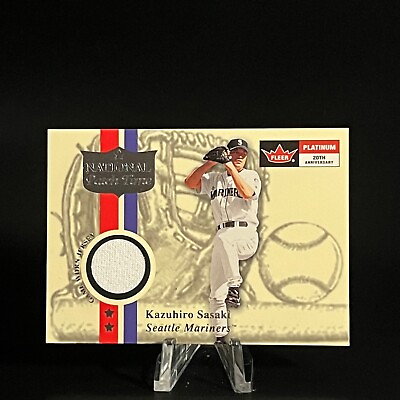 #ad Kazuhiro Sasaki 2001 Fleer Platinum National Patch Time Mariners LOOK $2.49