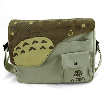 #ad My Neighbor Totoro Shoulder Bag Canvas School Messenger Satchel amp;Phone Bag Gift $24.89