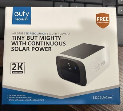 #ad eufy S220 SoloCam Solar Security Camera 2K Wi Fi Wireless Outdoor Camera $95.00