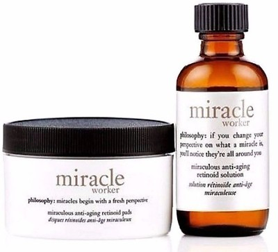 #ad Philosophy Miracle Worker Miraculous Anti Aging Retinoid Solution and 60 Pads $75.94