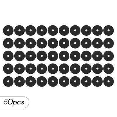 #ad 50 Pcs Black Strap Button Mounting Felt Washers for Guitars Accessories S0K8 $6.59