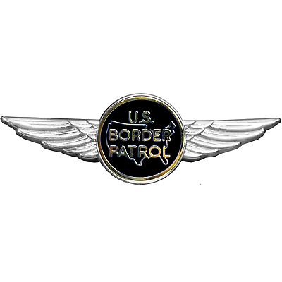 #ad Full size Border Patrol Agent Pilot Aviation Operations Crew Wings pin drone hel $14.99