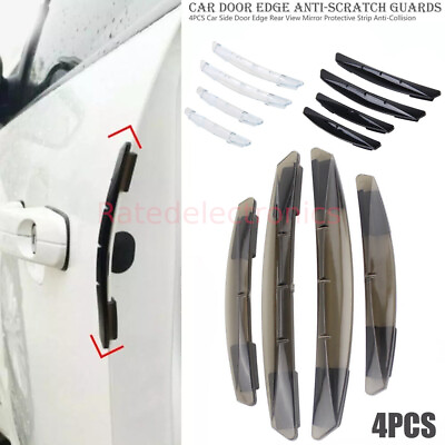 #ad 4PCS Car Door Edge Anti Collision Scratch Protection Guard Strip Cover Protector $5.90