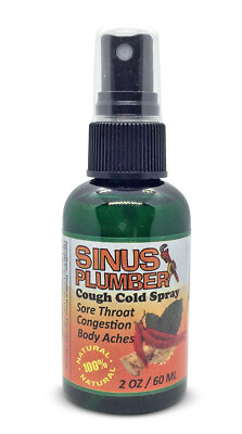 #ad Sinus Plumber Hot Pepper Honey Cough Cold Flu Sore Throat Spray Immune Booster $15.00