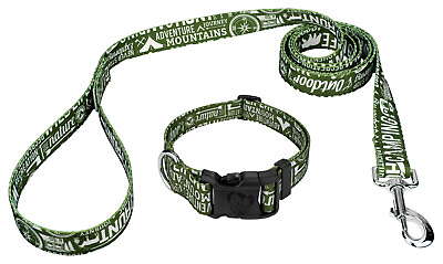 #ad Country Brook Petz® Deluxe Outdoor Life Dog Collar and Leash Closeout $14.38