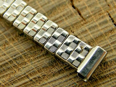 #ad Brite NOS Unused Vintage Stainless Steel Expansion Watch Band 8mm Bracelet $24.30