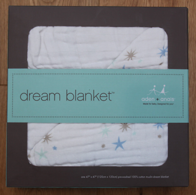 #ad Aden Anais Muslin Classic Dream Blanket Starbright Cotton Muslin HTF $99.95
