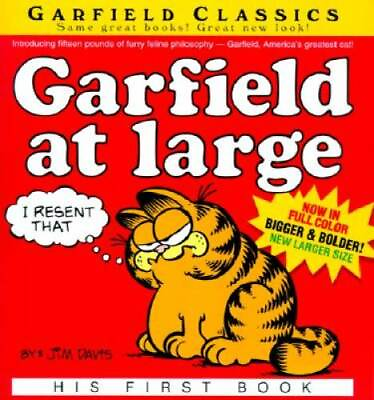 #ad Garfield at Large: His 1st Book Paperback By Davis Jim GOOD $4.76