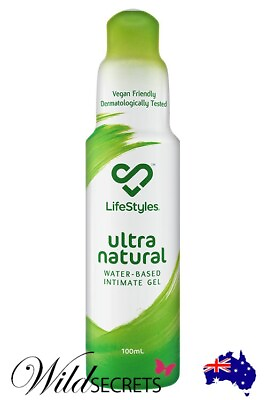#ad NEW Lifestyles Ultra Natural Gel 100ML Water Based Sex Lubricant Lube AU $9.99