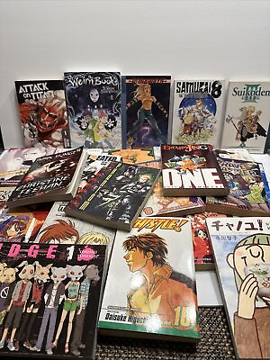 #ad Manga Book Lot Of 25 Various Titles amp; Volumes $89.99