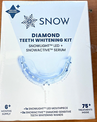 #ad Snow Diamond Teeth Whitening Kit LED Light 3 Whitening Wands Manual Shade Guide $64.00