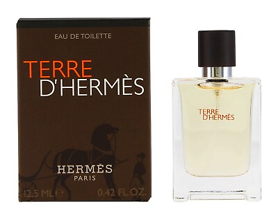 #ad Terre D’Hermes by Hermes 0.42 12.5 ml Pure Perfume Spray Mini for Men New In Box $23.39