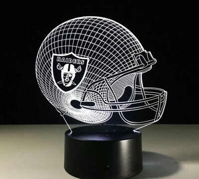 #ad Oakland Raiders Las Vegas LED Light Lamp Home Decor Gift for all Collection gift $13.88
