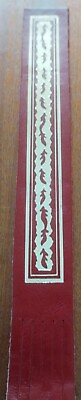 #ad 🔖 Decorative Red Vintage Leather Bookmark VINTAGE D39 GBP 3.56