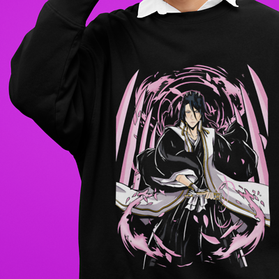 #ad Byakuya Kuchiki Sweatshirt Senbonzakura Sweater Bleach Anime Ichigo Rukia Pull $29.60