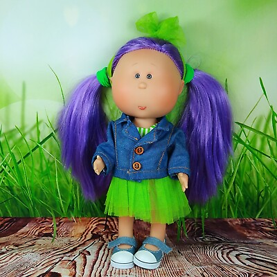 #ad Denim jacket for doll Mia Style 12 inches Tall Birthday Gift Fashion Clothes $9.00